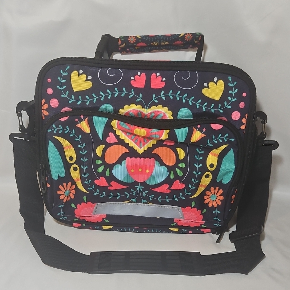 Women's/Kids Lunch Bag Organizer Double Insulated Zippered Waterproof Floral T9